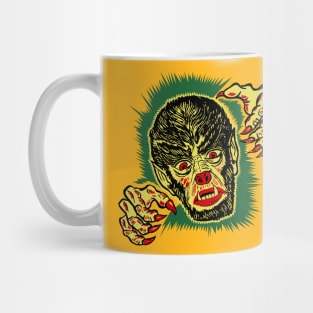 Vintage wolfman/werewolf halloween art Mug